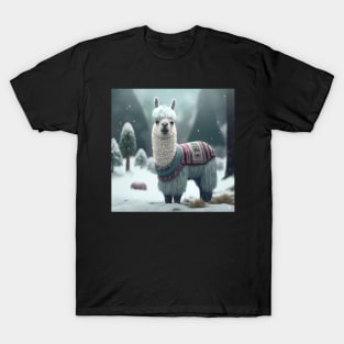 Cute Christmas Llama T-Shirt